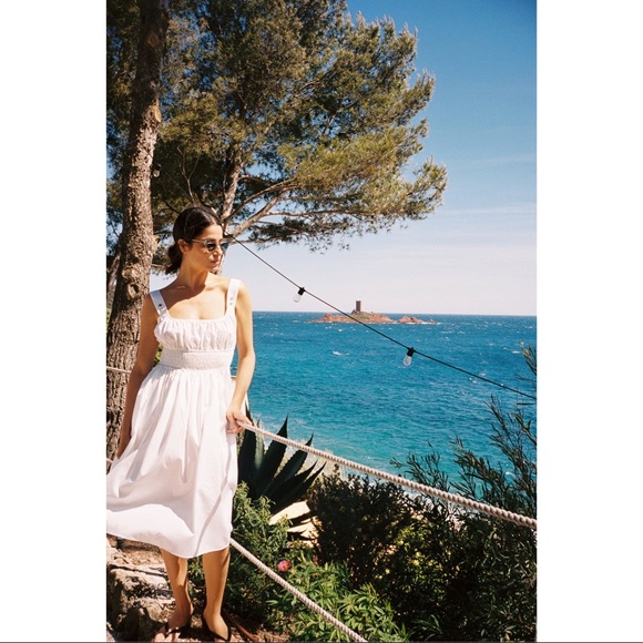 NWT Lara Dress White Cotton - Picture 6 of 10